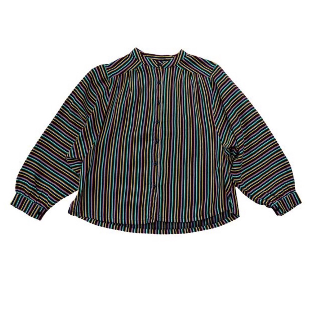 ace&jig barrett blouse in fete size L
